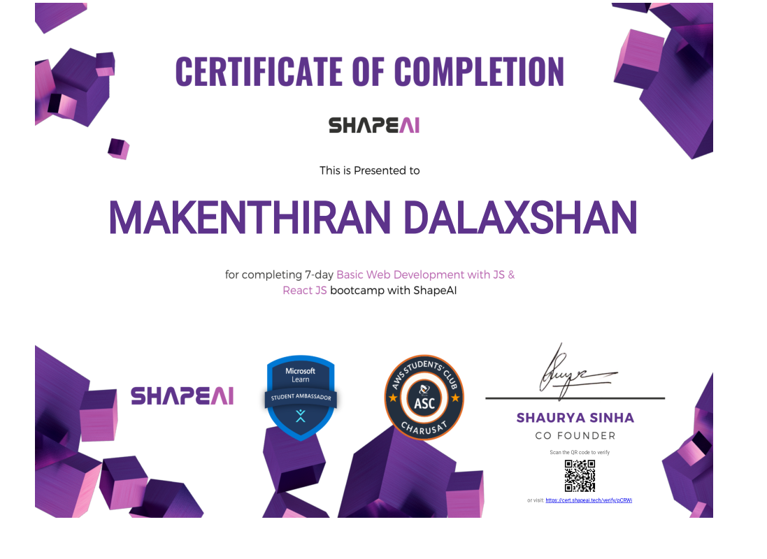 Certificate 3