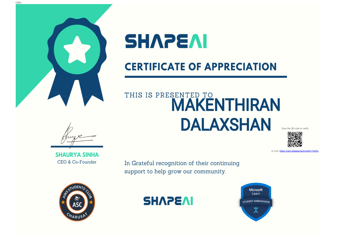 Certificate 6